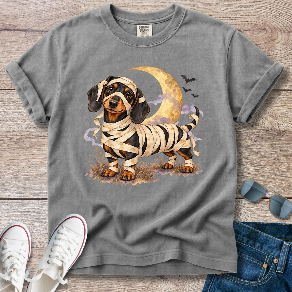 Mummy Dachshund Halloween T-Shirt