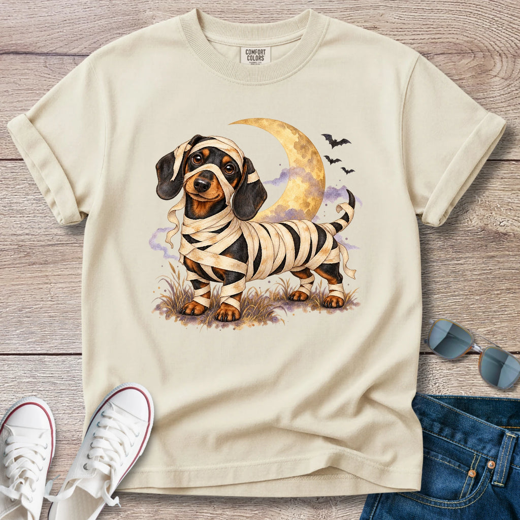 Mummy Dachshund Halloween T-Shirt