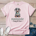 Namaste Long and Low Dachshund T-Shirt