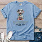 Namaste Long and Low Dachshund T-Shirt