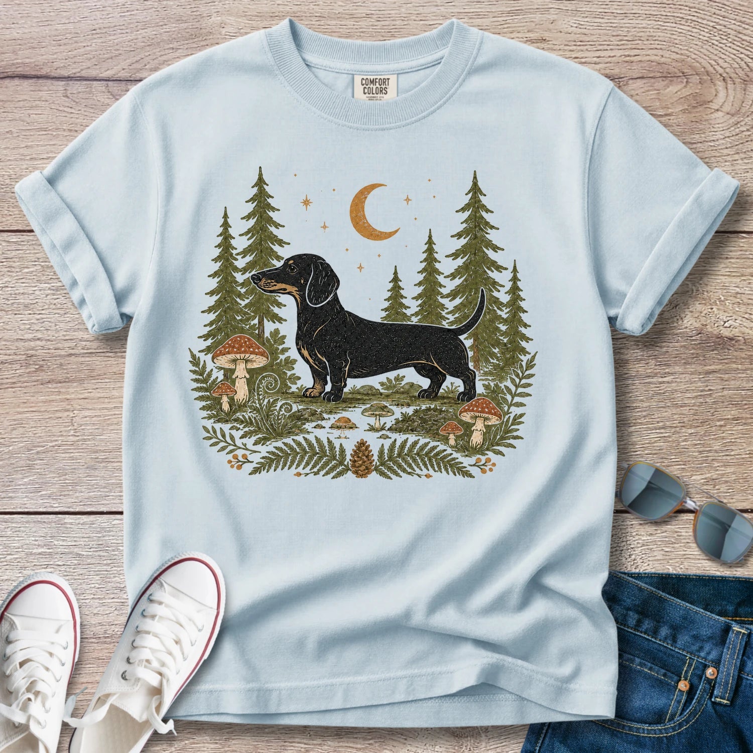 Night Hikes - Dachshund T-Shirt