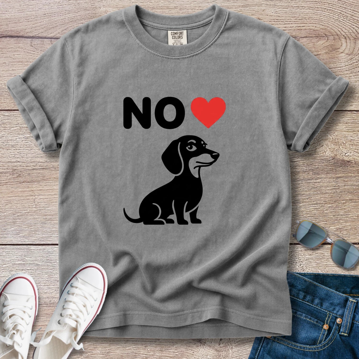 No Heart Dachshund T-Shirt