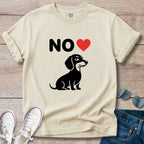 No Heart Dachshund T-Shirt