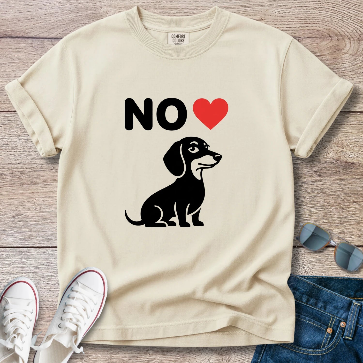 No Heart Dachshund T-Shirt