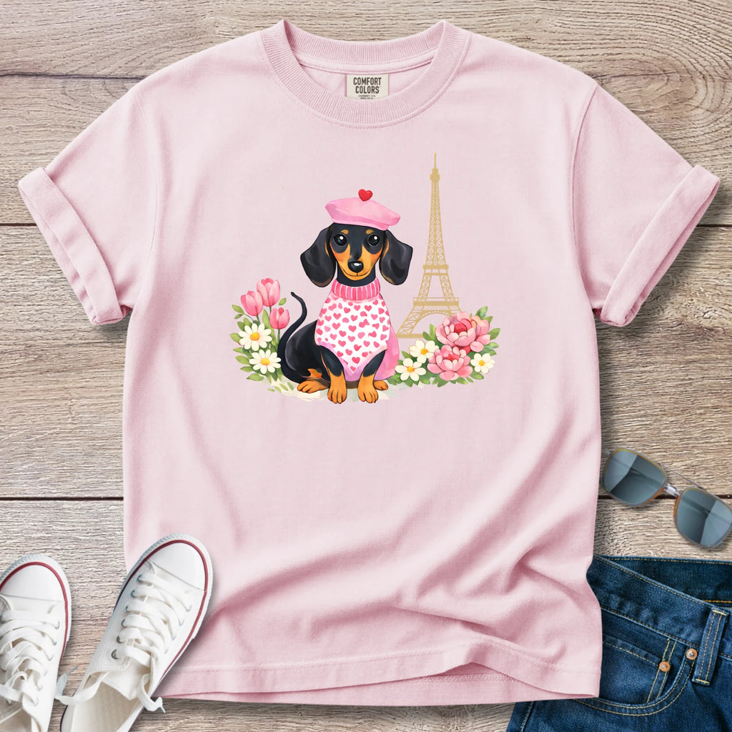 Spring in Paris Doxie T-Shirt