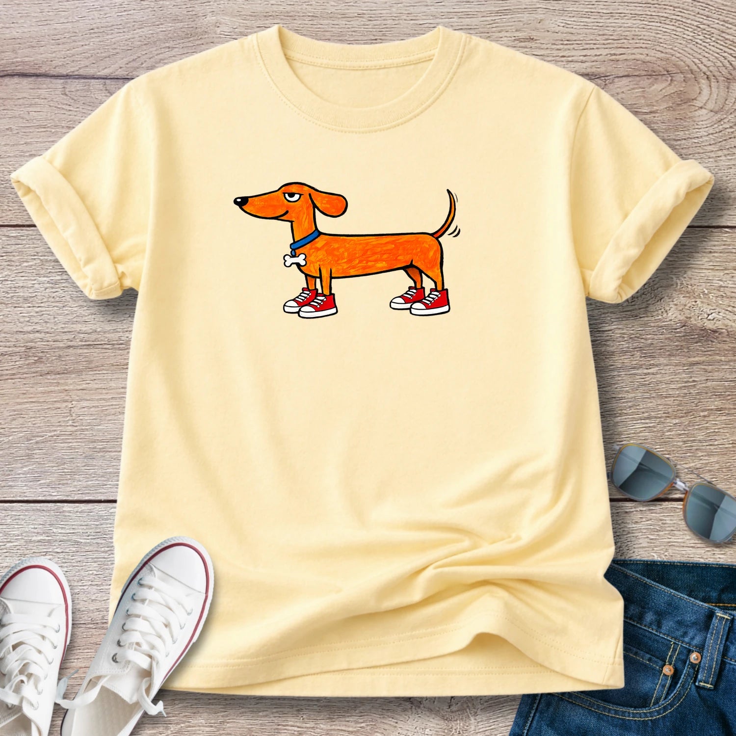 Doxie Dex In Sneakers T-Shirt