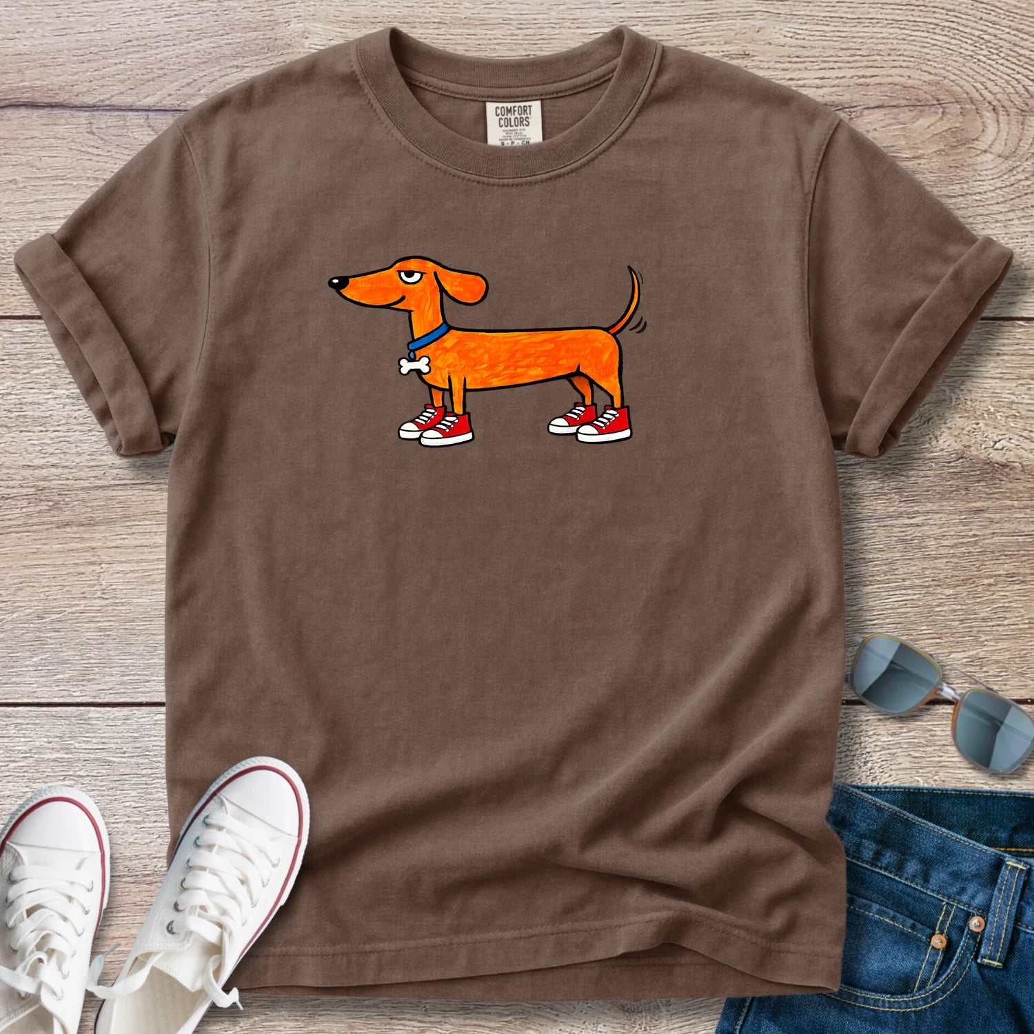 Doxie Dex In Sneakers T-Shirt