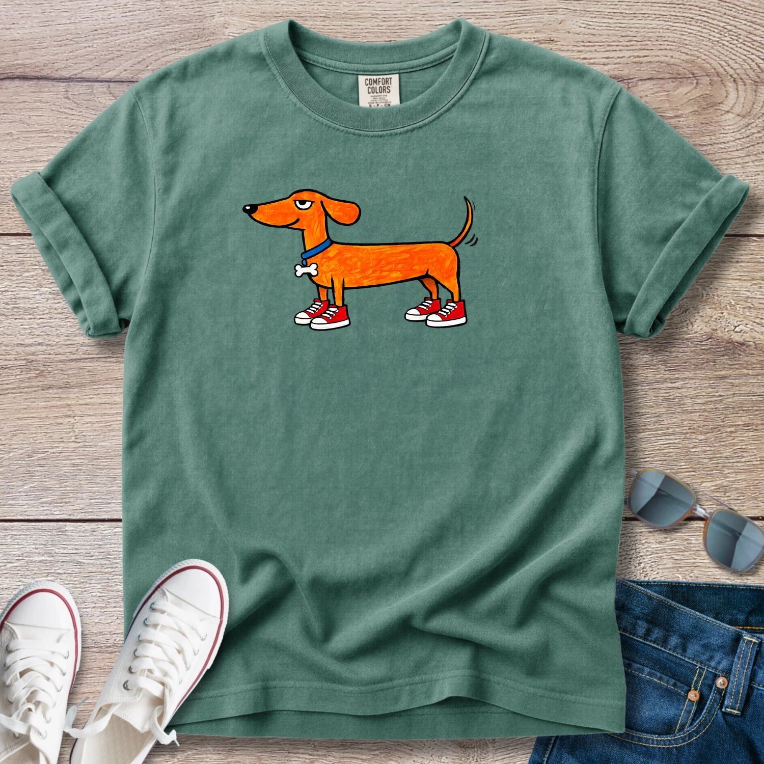 Doxie Dex In Sneakers T-Shirt