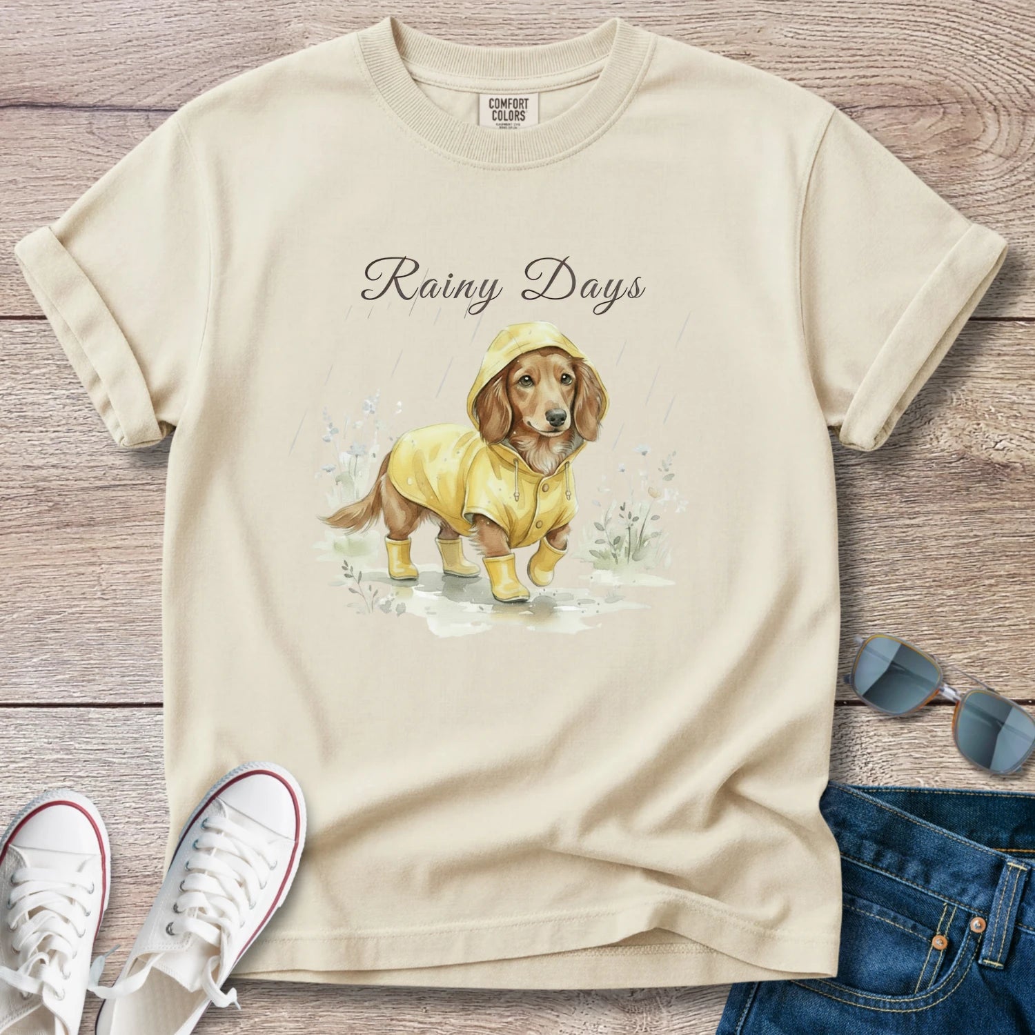 Dachshunds Rainy Day T-Shirt