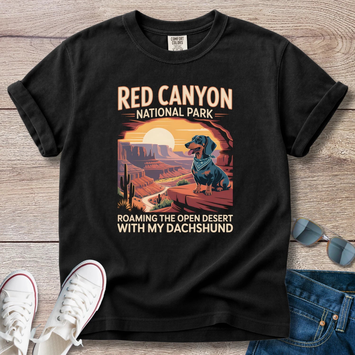 Red Canyon National Park Dachshund T-Shirt