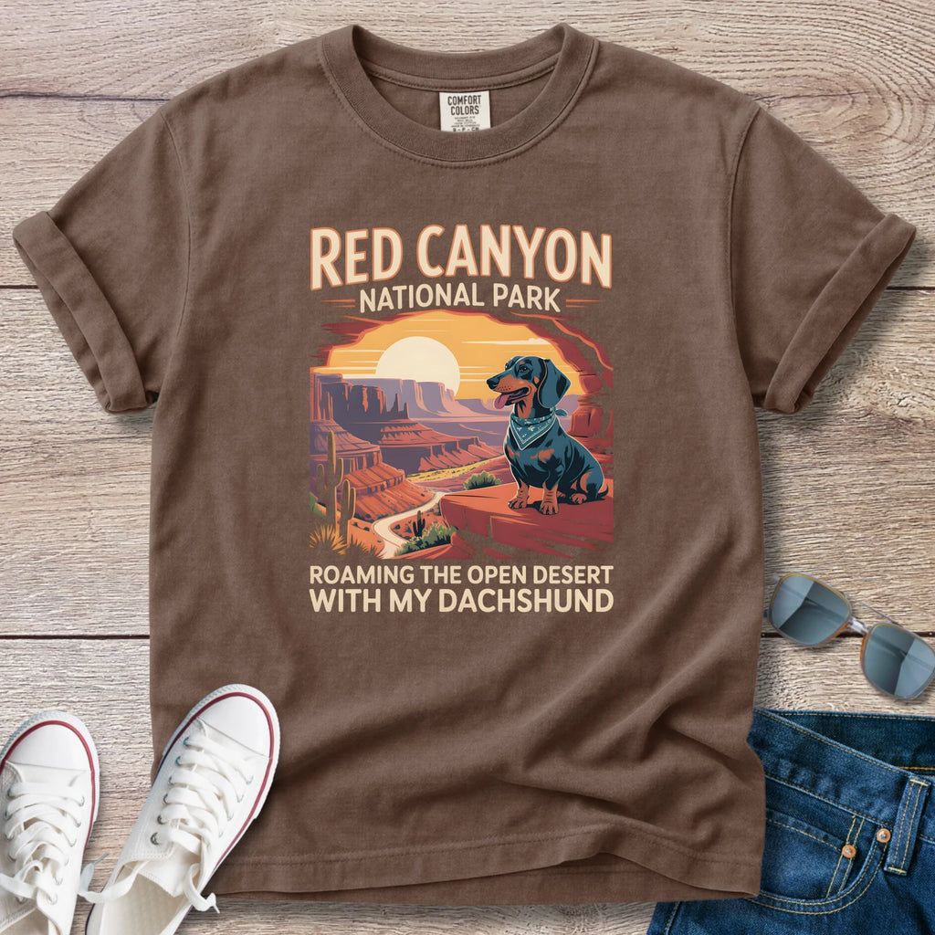 Red Canyon National Park Dachshund T-Shirt