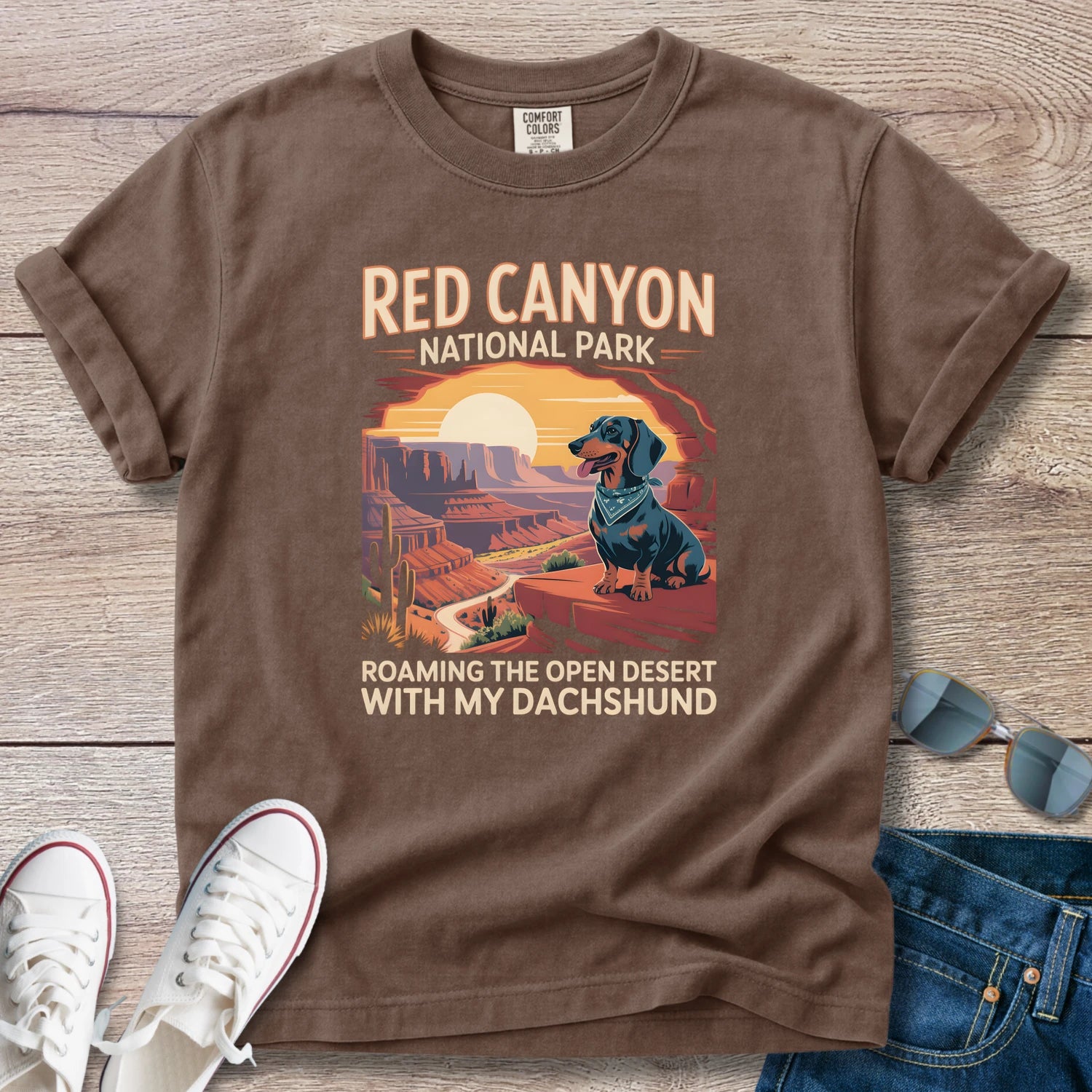 Red Canyon National Park Dachshund T-Shirt