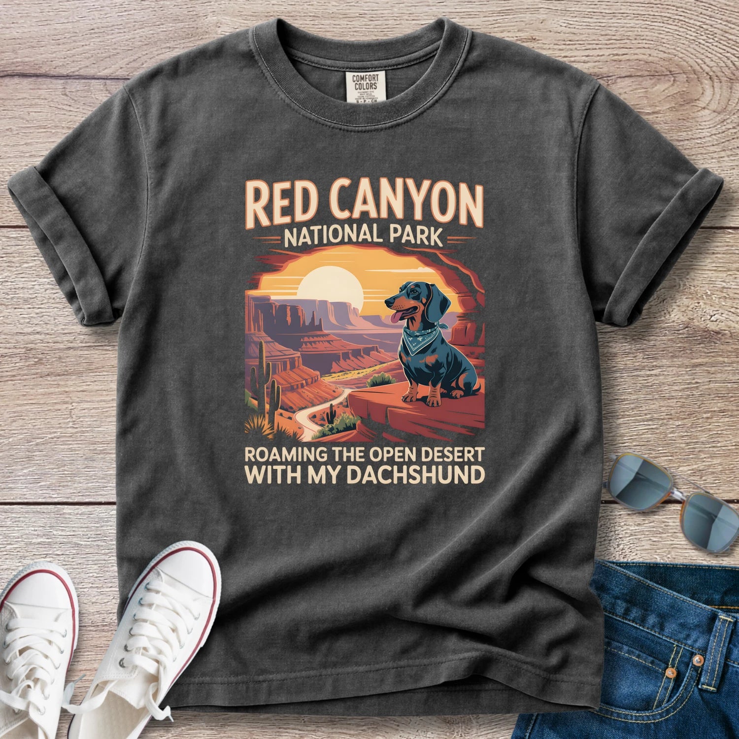 Red Canyon National Park Dachshund T-Shirt