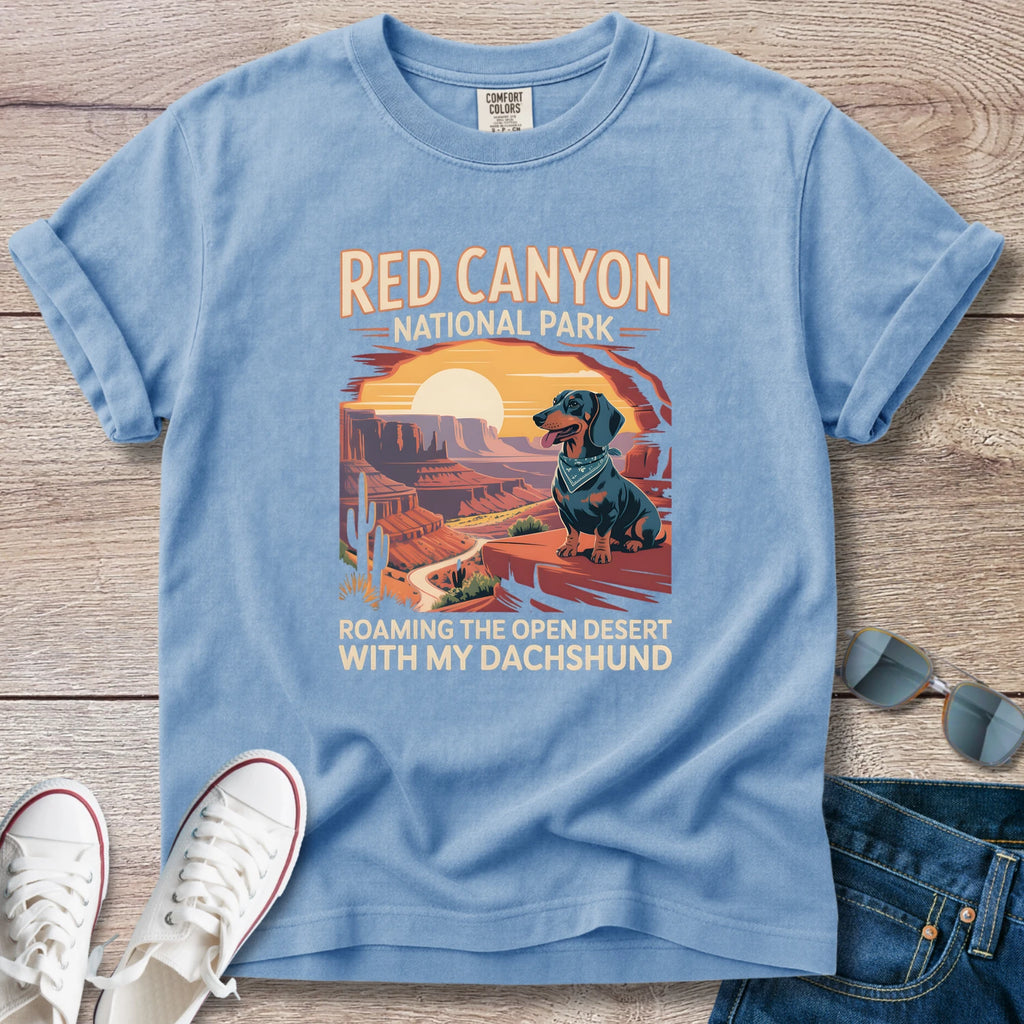 Red Canyon National Park Dachshund T-Shirt