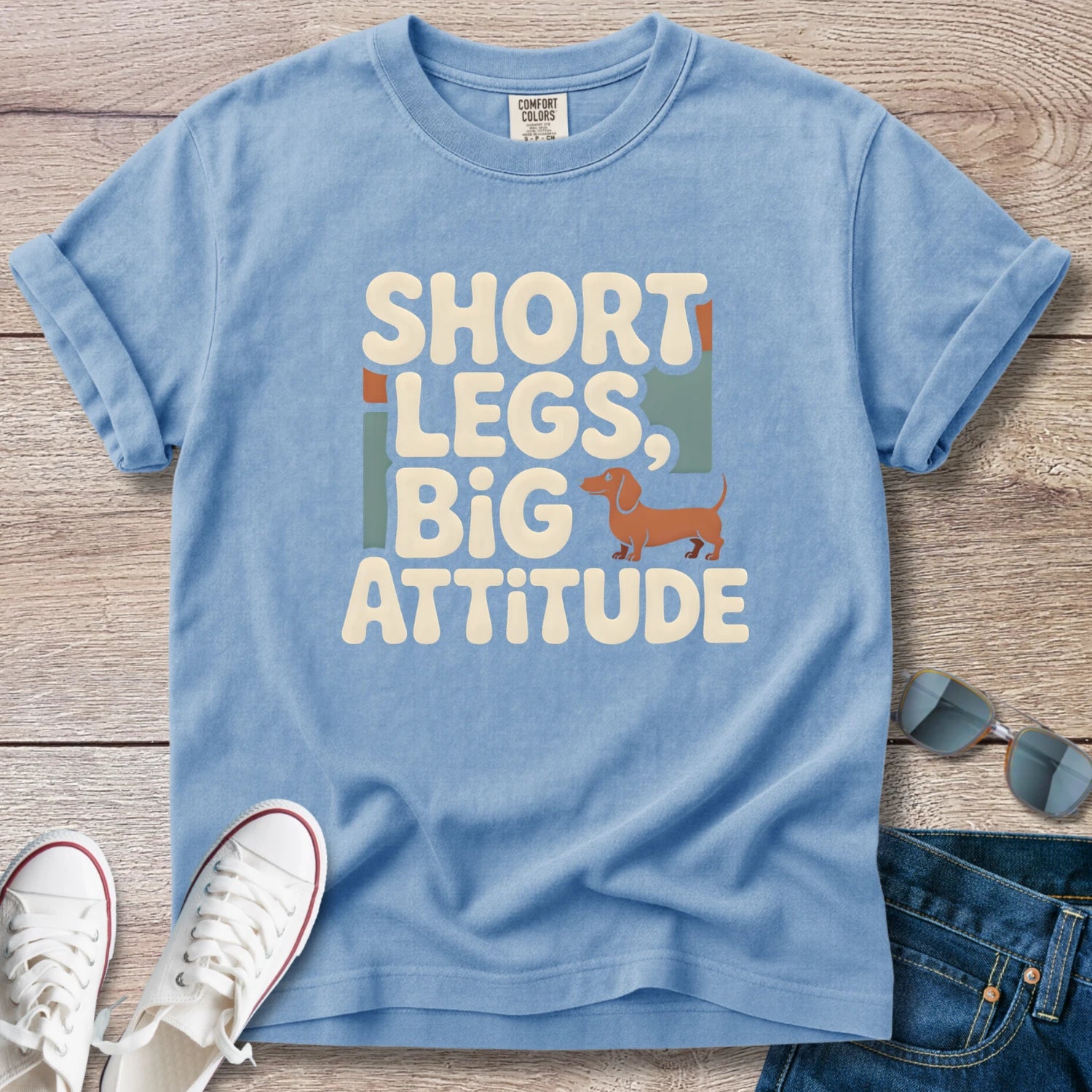 Short Legs, Big Attitude Dachshund T-Shirt