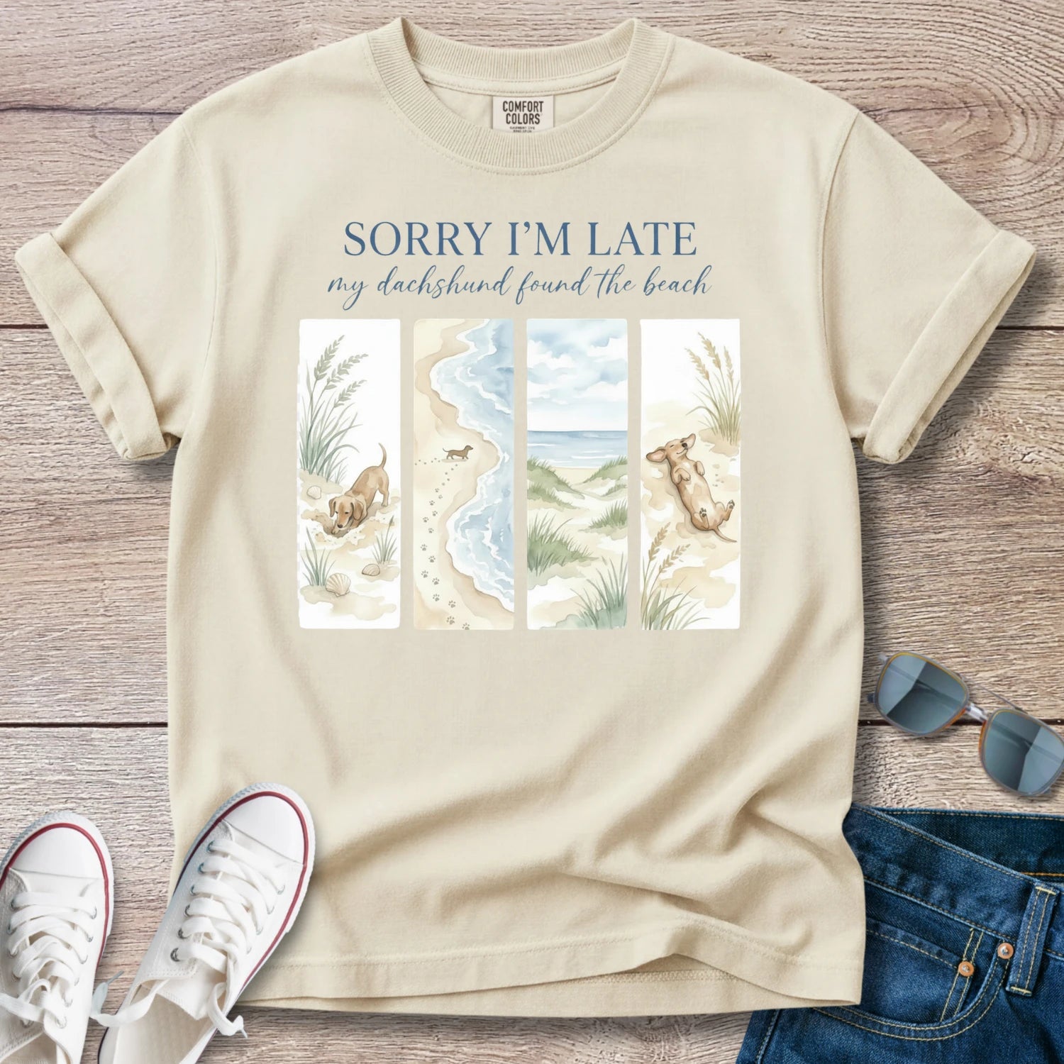 Sorry I'm Late — Dachshund T-Shirt