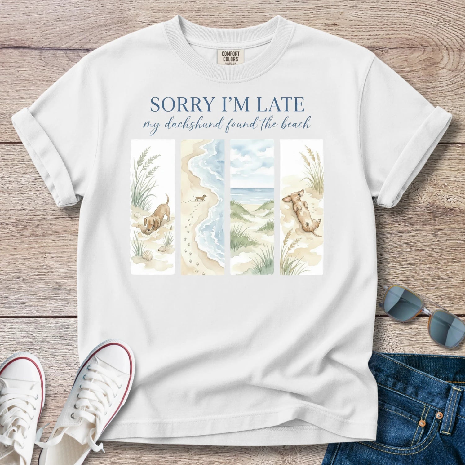 Sorry I'm Late — Dachshund T-Shirt