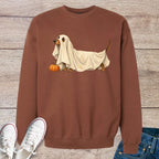 Spooky Ghost Dachshund Halloween Sweatshirt