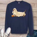 Spooky Ghost Dachshund Halloween Sweatshirt