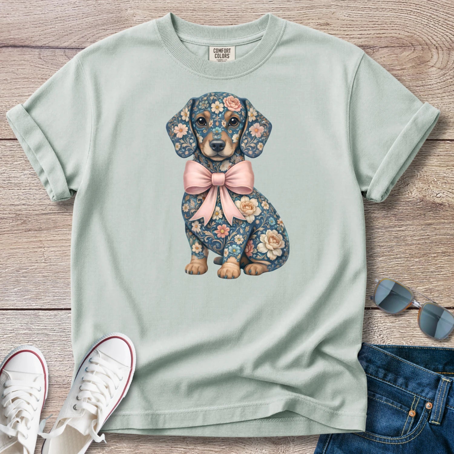 Spring Pink Doxie T-Shirt