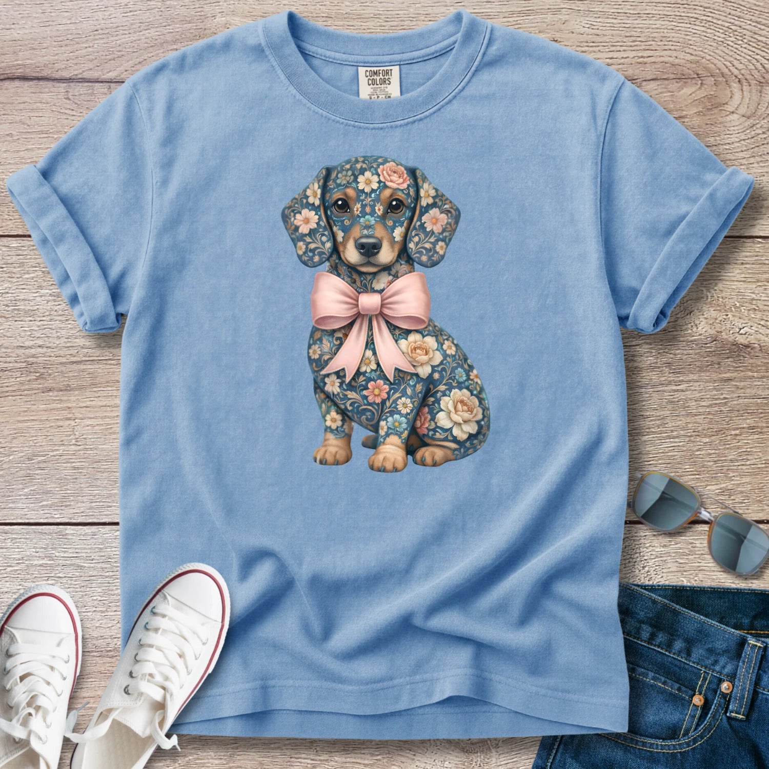Spring Pink Doxie T-Shirt