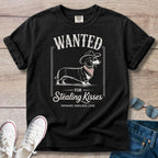 Wanted for Stealing Kisses Dachshund T-Shirt