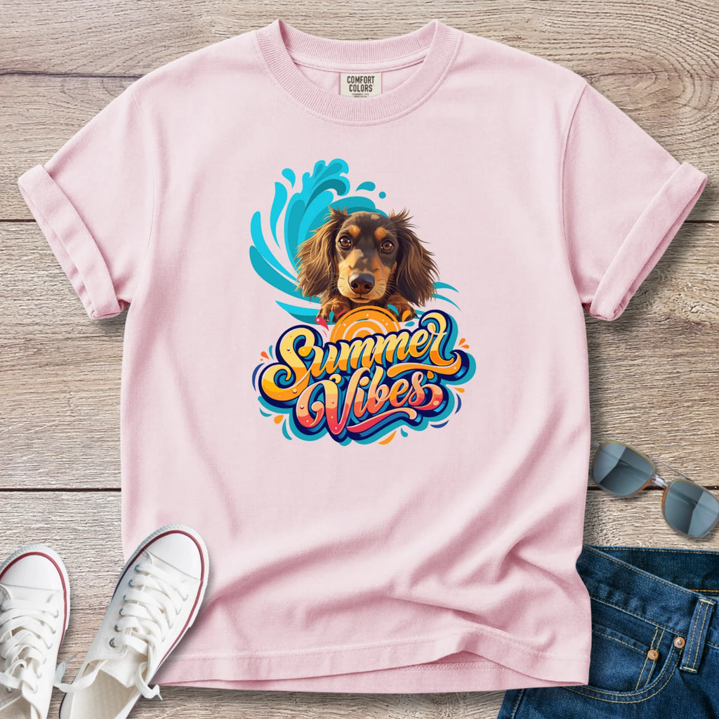 Surfin Summer Vibes Doxie Style T-Shirt