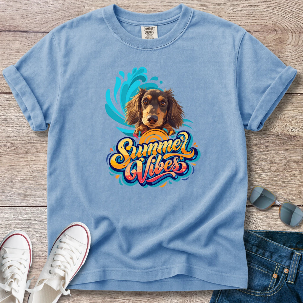 Surfin Summer Vibes Doxie Style T-Shirt