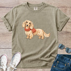 Sweater Weather Dachshund T- Shirt – Longhaired Fall Doxie Tee