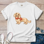 Sweater Weather Dachshund T- Shirt – Longhaired Fall Doxie Tee