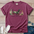 Dachshund Trail Buddy Wander with heart T-Shirt