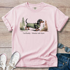 Dachshund Trail Buddy Wander with heart T-Shirt