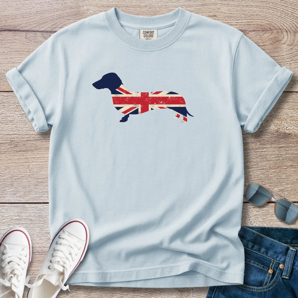 Union Jack Dachshund T-Shirt