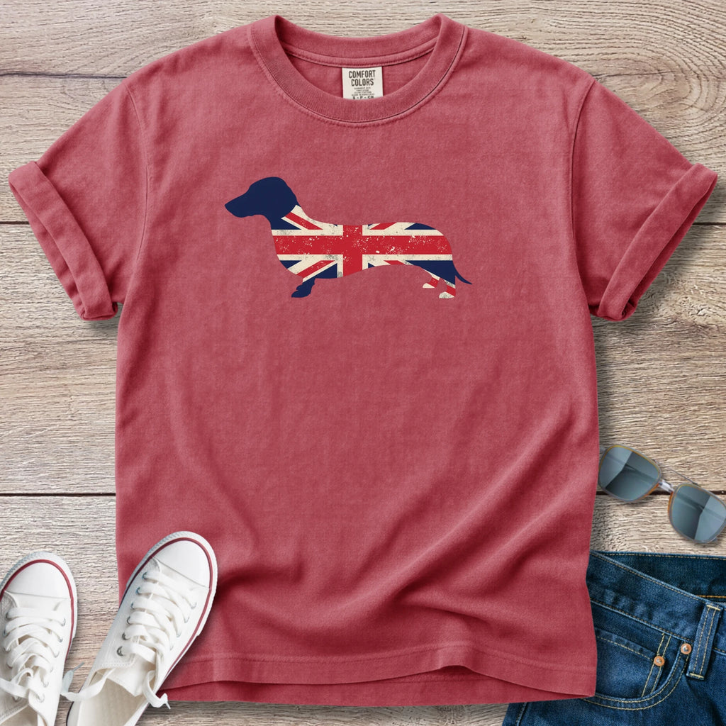Union Jack Dachshund T-Shirt
