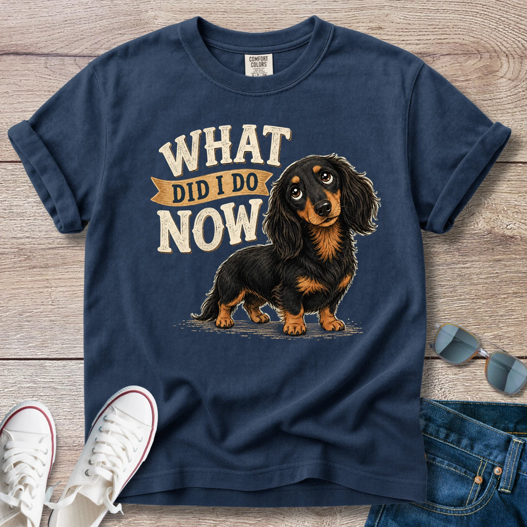 What Did I Do Now -Dachshund T-Shirt