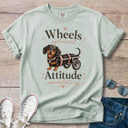 Wheels Optional, Attitude Mandatory — Dachshund IVDD Warrior Shirt