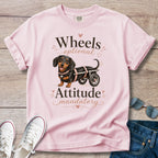 Wheels Optional, Attitude Mandatory — Dachshund IVDD Warrior Shirt
