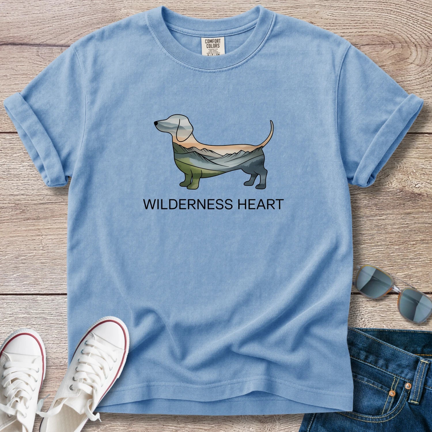 Doxie Wilderness Heart T-Shirt