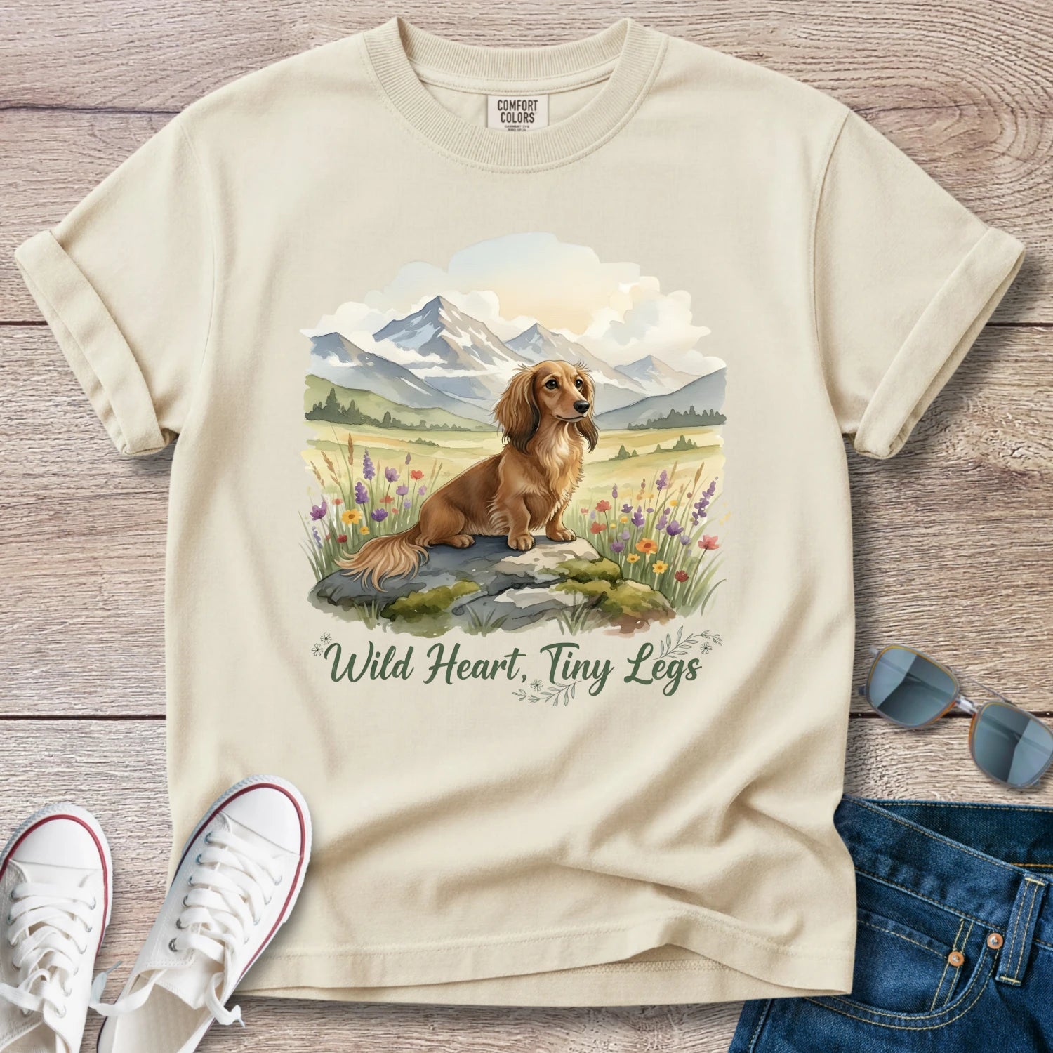 Wild Heart, Tiny Legs Doxie T-Shirt