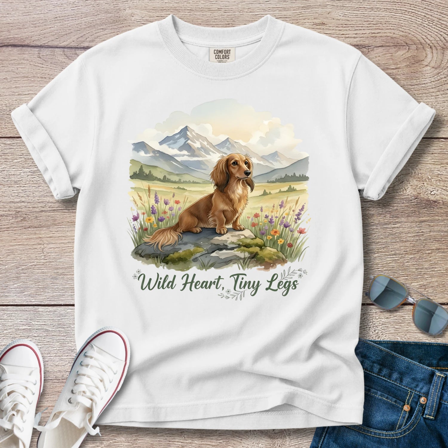 Wild Heart, Tiny Legs Doxie T-Shirt