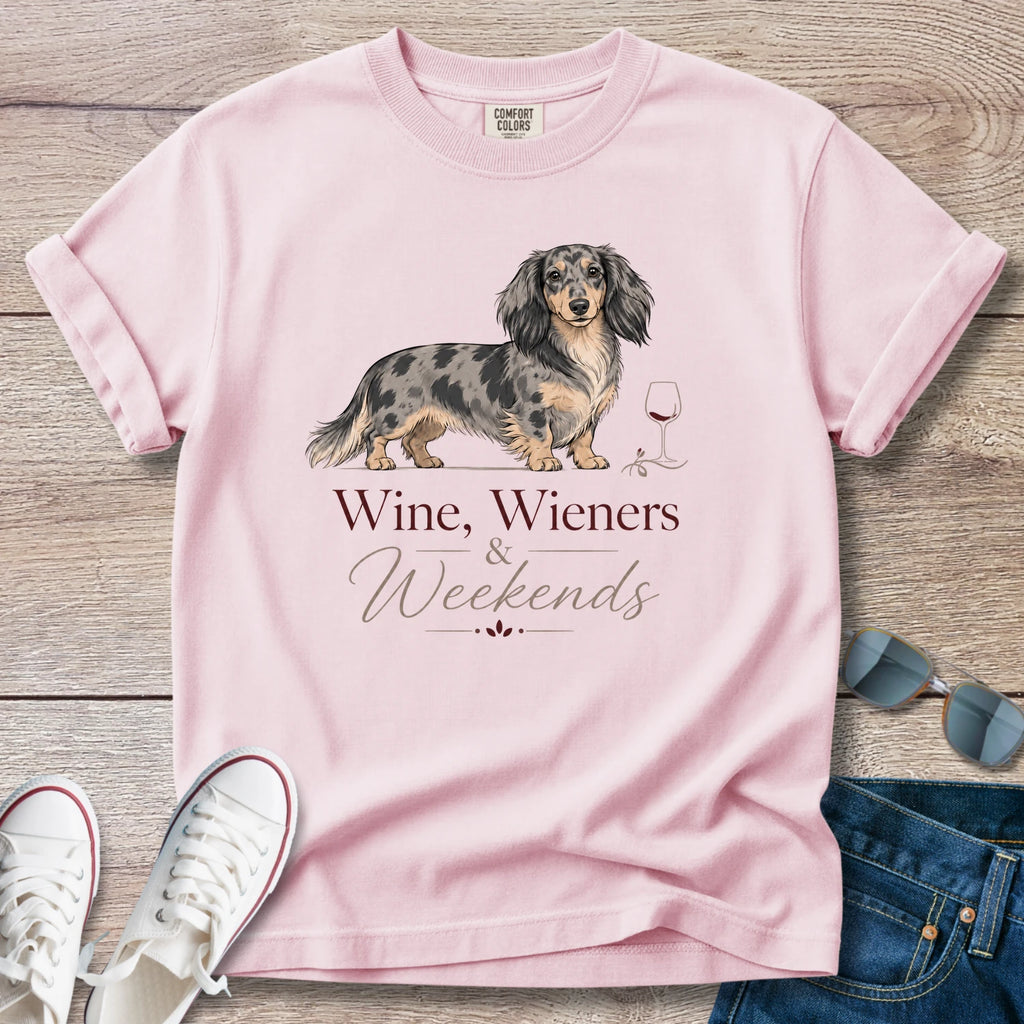 Wine, Weiners and Weekends Dachshund T-Shirts