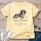 Wine, Weiners and Weekends Dachshund T-Shirts
