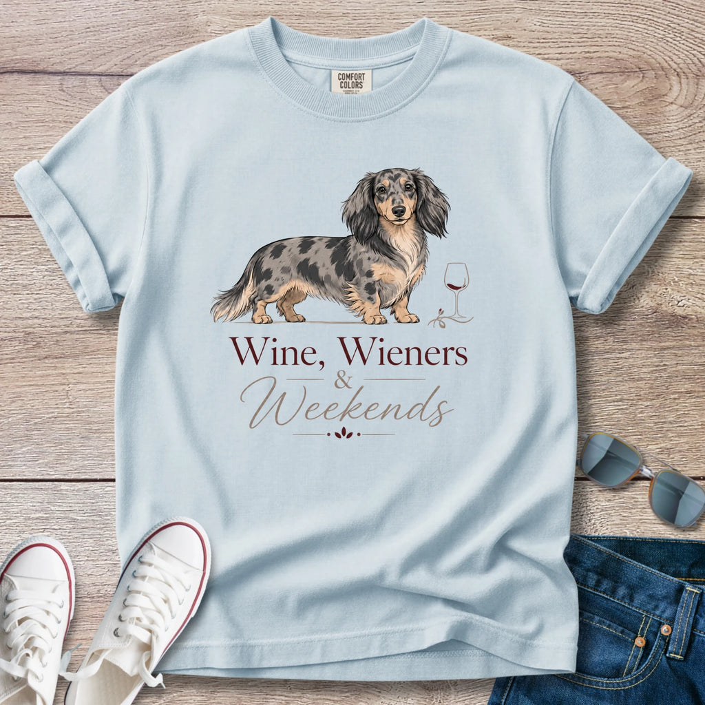 Wine, Weiners and Weekends Dachshund T-Shirts