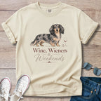 Wine, Weiners and Weekends Dachshund T-Shirts