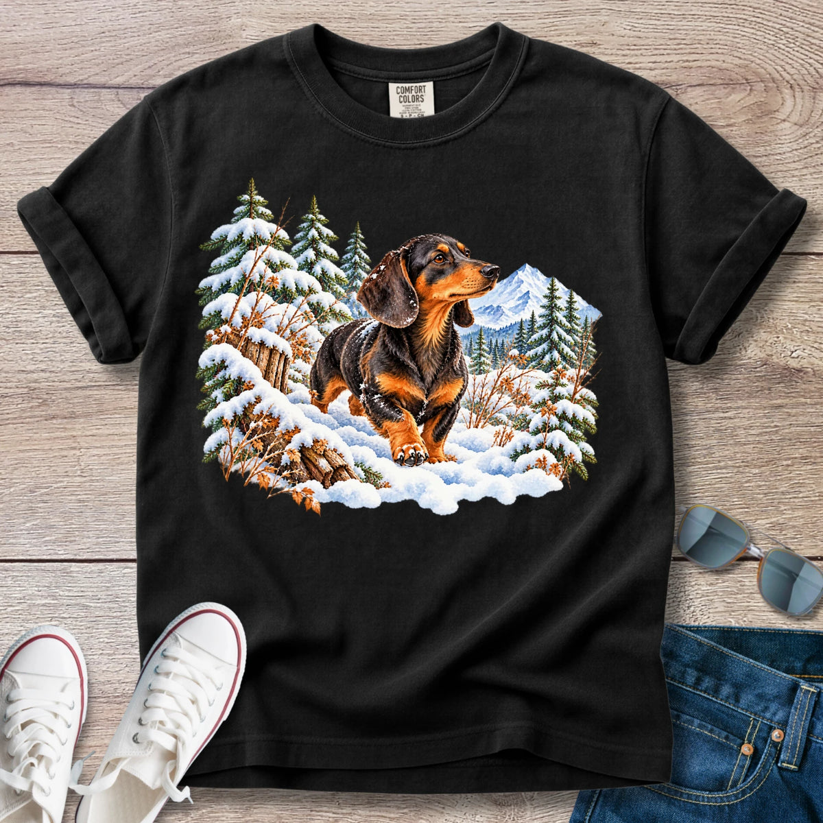 Dachshund Alpine Hunter T-Shirt