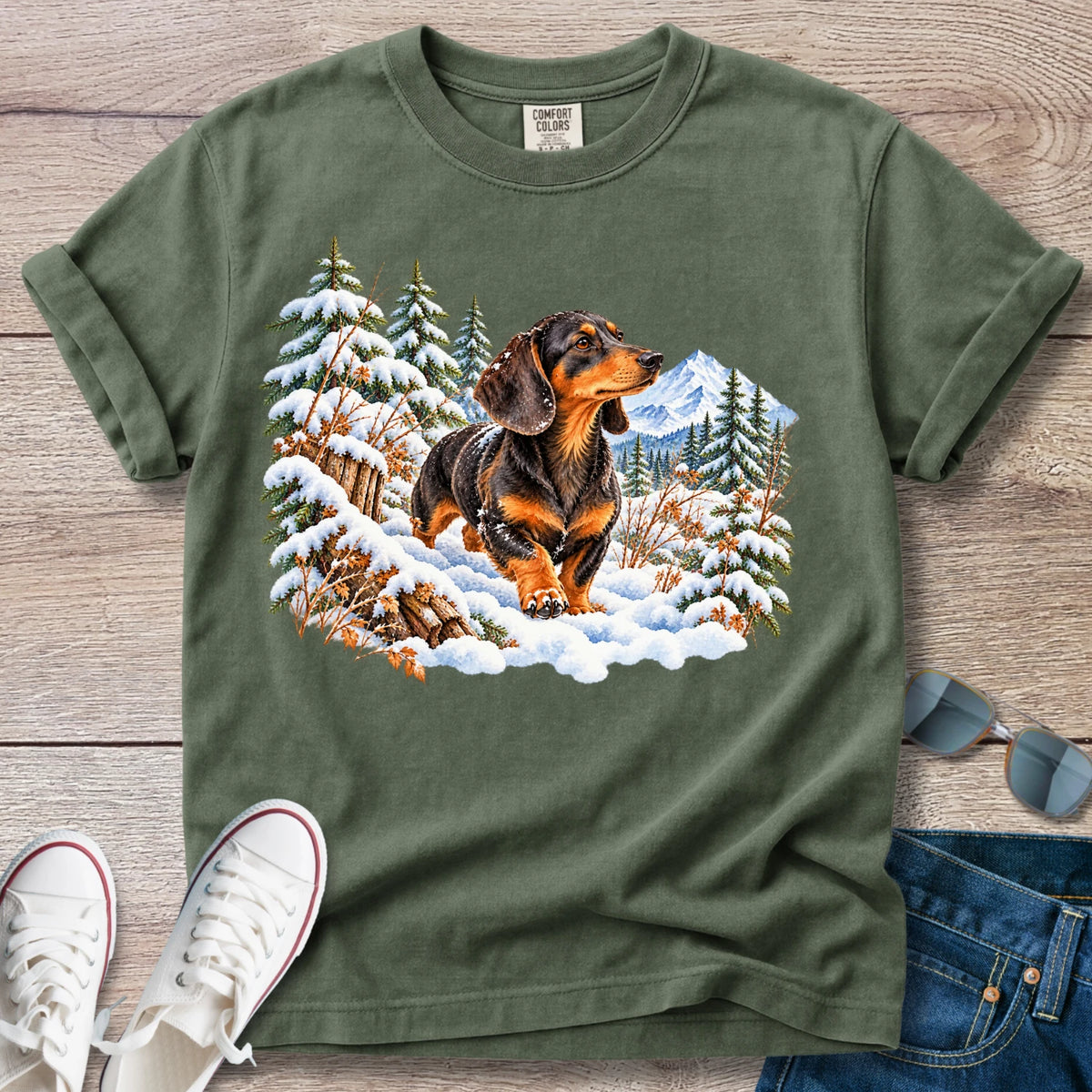 Dachshund Alpine Hunter T-Shirt