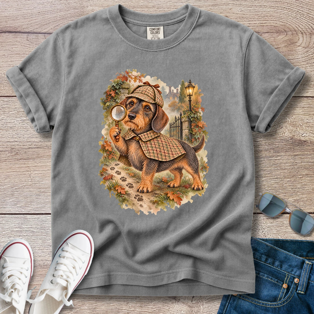 Wirehaired Dachshund Detective T-Shirt
