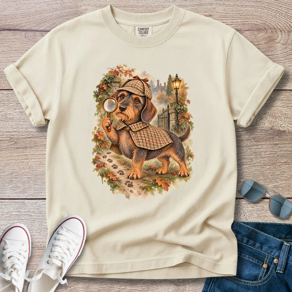 Wirehaired Dachshund Detective T-Shirt