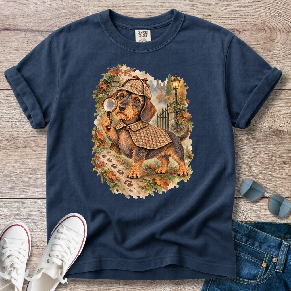 Wirehaired Dachshund Detective T-Shirt
