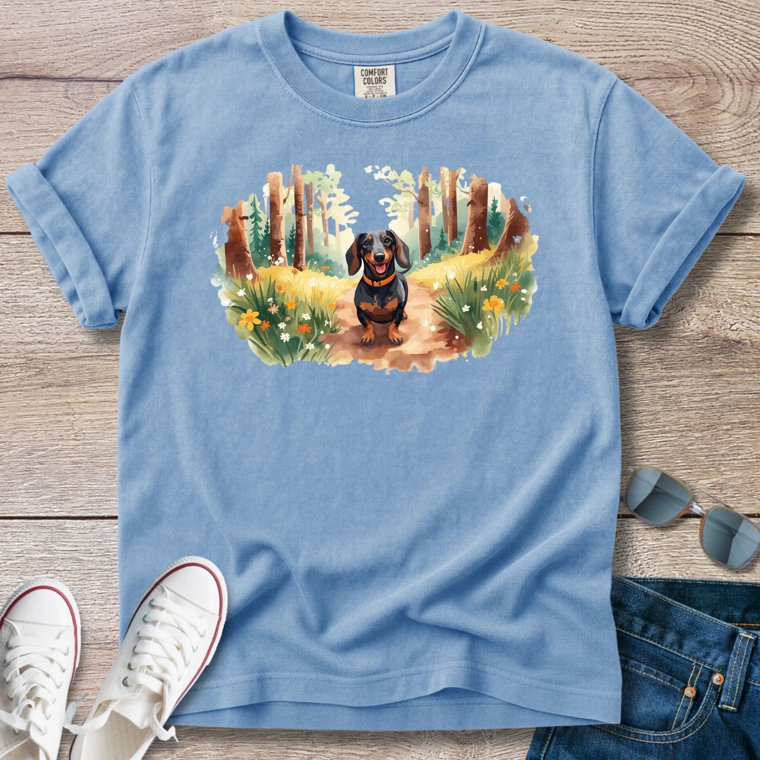 Woodland Walks Dachshund T-Shirt